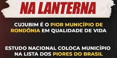 NA LANTERNA – Cujubim tem pior qualidade de vida de Rondônia, aponta IPS Brasil 2025
