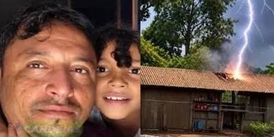Pai e filha morrem após queda de raio dentro da própria casa em Porto Velho, RO