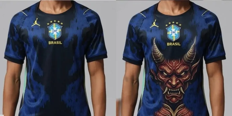 Esporte  ‘Brasa’: torcedores veem alusão ao ocultismo e reprovam camisas da Seleção