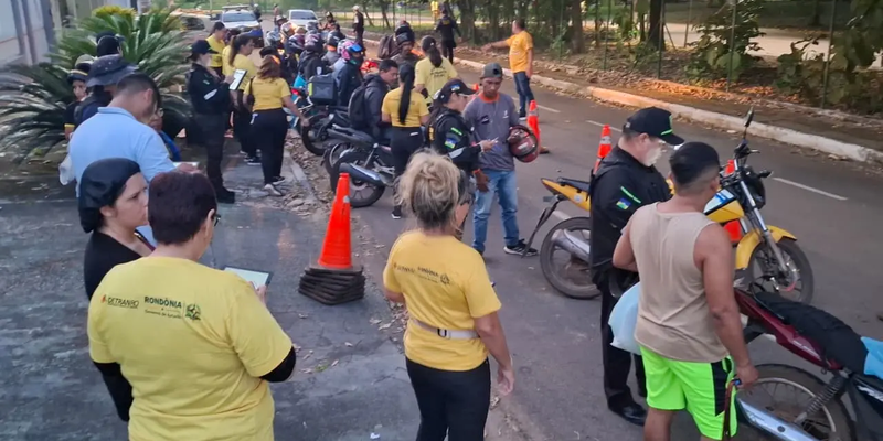 Ações do Maio Amarelo são intensificadas com palestras e pit-stop educativo em Porto Velho